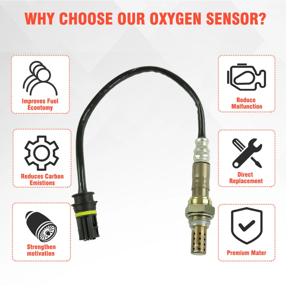 Sensor de oxígeno O2 aguas arriba y aguas abajo 4 piezas para BMW X3 X5 Z3 328i 330Ci Land Rover Foto 2 de 4