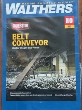GRAVEL / COAL STEEL BELT CONVEYOR 3 Sections HO Scale PLASTIC KIT 933-3149 - NEW