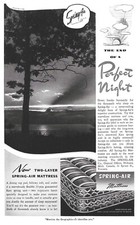 Matelas printemps-air 1939 vintage print publicitaire literie lit