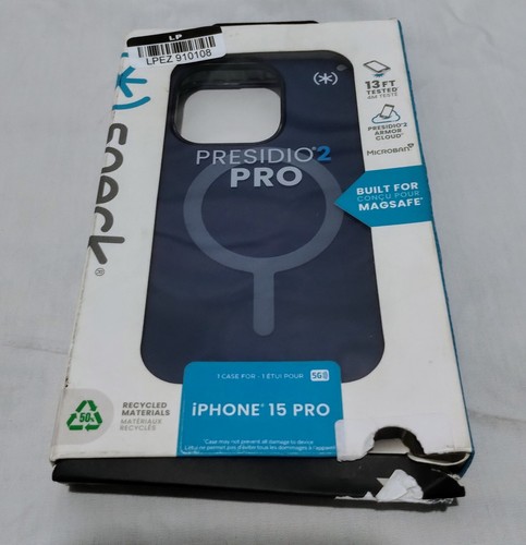 Speck Apple iPhone 15 Pro Presidio 2 Pro con MagSafe - Azul Costero