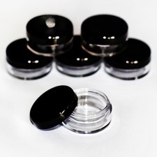 10gm empty craft jar/pot VARIOUS QUANTITIES craft/lip balm/cosmetic/glitter jfb