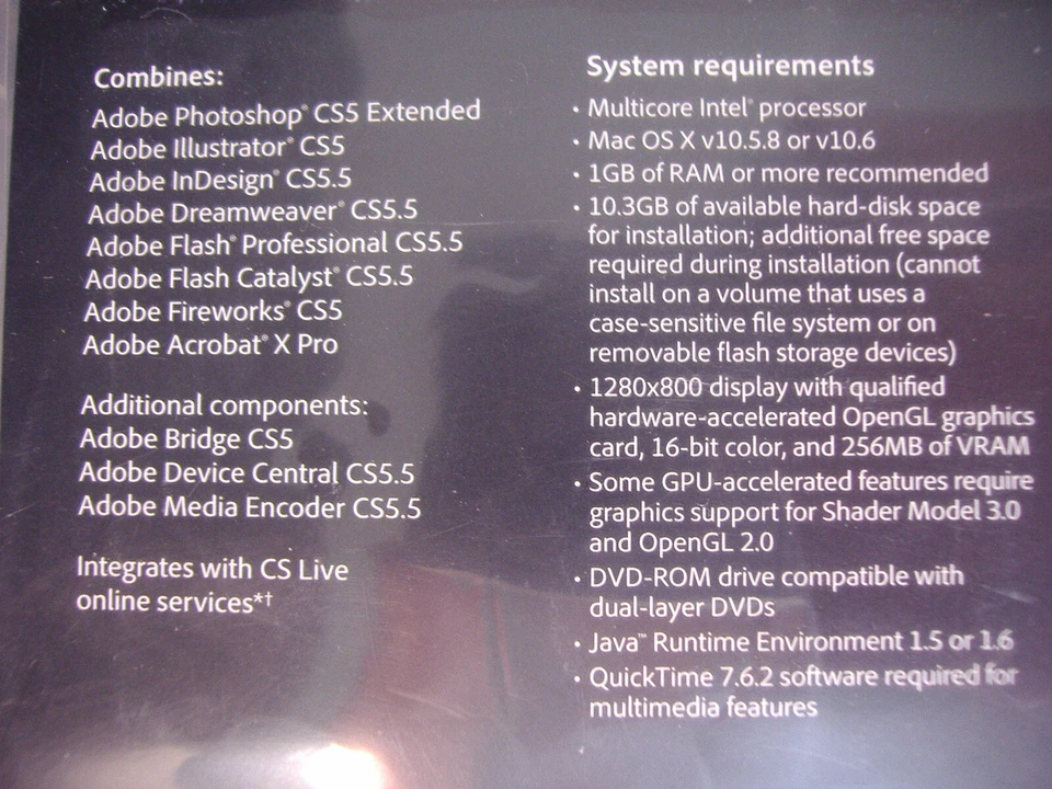 Adobe Creative Suite 5.5 CS5.5 Design Premium For MAC OS Full Retail DVD Vers. - Image 4 of 4