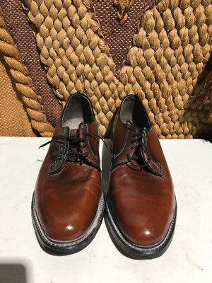 Stafford Oxford Shoes Men 13 Brown Leather Dress Classic Cap  display picture 1