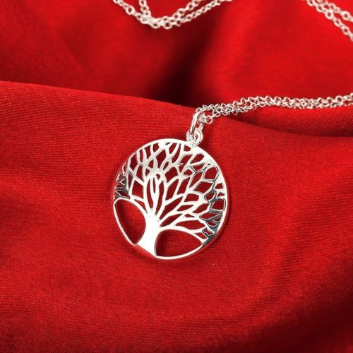 Elegant 925 Sterling Silver Tree of Life Charm Fashion Charm Pendant ...