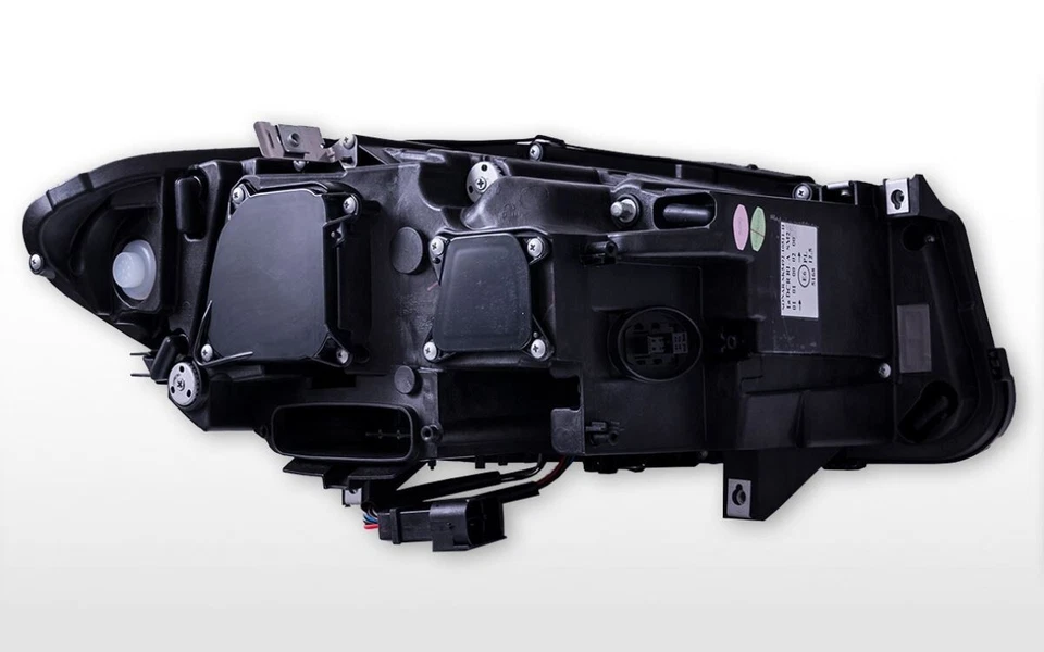 Phare Pour BMW 5 Série F10 2011-2013 Noir LHD DRL XENON Indicateurs Dynamiques - Photo 3/4