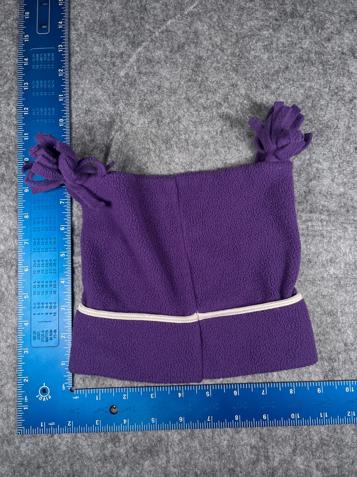 The Children's Place Gorro Toque Juvenil 36M-4T Púrpura Tejido Poliéster Polar Pompones Foto 4 de 4