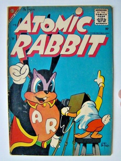 Atomic Rabbit #10 Funny Animal Superhero Charlton Comics 1957 VG