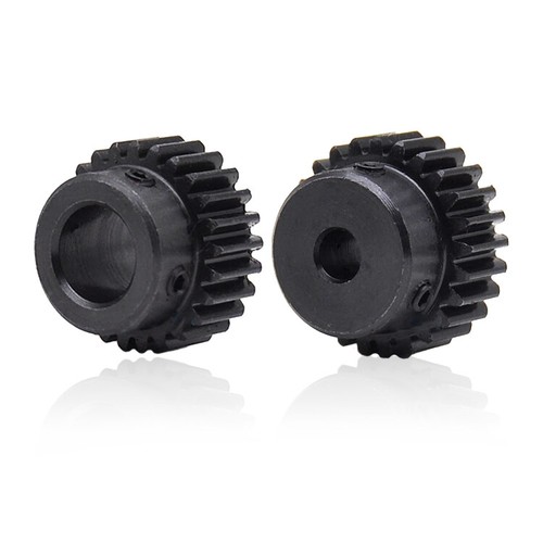 Mod 1 Steel Spur Gear 15 Tooth Bore 4/5/6/7/8mm Transmission Pinion with Screw - Picture 5 of 6