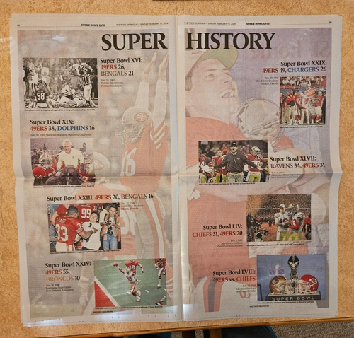 SUPER SCHÜSSEL LVIII STORY! KALIFORNIENS WEINLAND SANTA ROSA P.D. ZEITUNG! 2024 - Bild 12 von 24