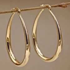 Argollas Elegantes Para Mujer Aretes De Moda Joyeria Fina Regalo Ideal Damas