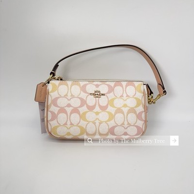 Coach CDW29 Nolita 19 In Pretty Signature Canvas Chalk Pink