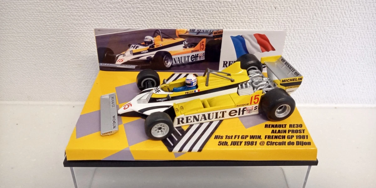 RENAULT RE30 N°16 GP DE FRANCE 1982 ARNOUX KIT Monté TENARIV 1:43
