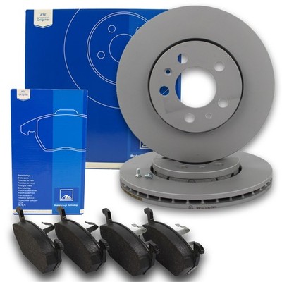 ATE Bremsscheiben Ø256mm + Beläge vorne passend für VW Golf 4 Polo 9N 6R Skoda