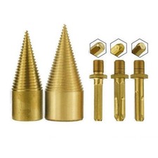 Splitting Wood Cone Drill Bit HSS Firewood Splitter Drill Bit Wood Breaker