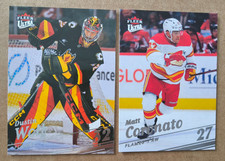 Dustin Wolf + Matt Coronato 2025-26 Fleer Ultra Hockey 2 Cards Calgary Flames
