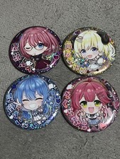 Hololive Can Badge Snack Sakura Miko, Hoshimachi Suisei, Takamine Rui, Kadomaki