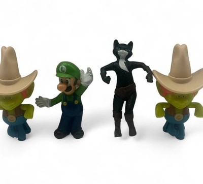 McDonald Happy Meal Spielzeug Stiefelkater Kätzchen Softpaws Luigi Troll Hickory 4 Spielzeug