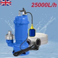 Submersible Dirty Water Pump 1500W Grinder Sewage Well Septic Flood Sewage Sump
