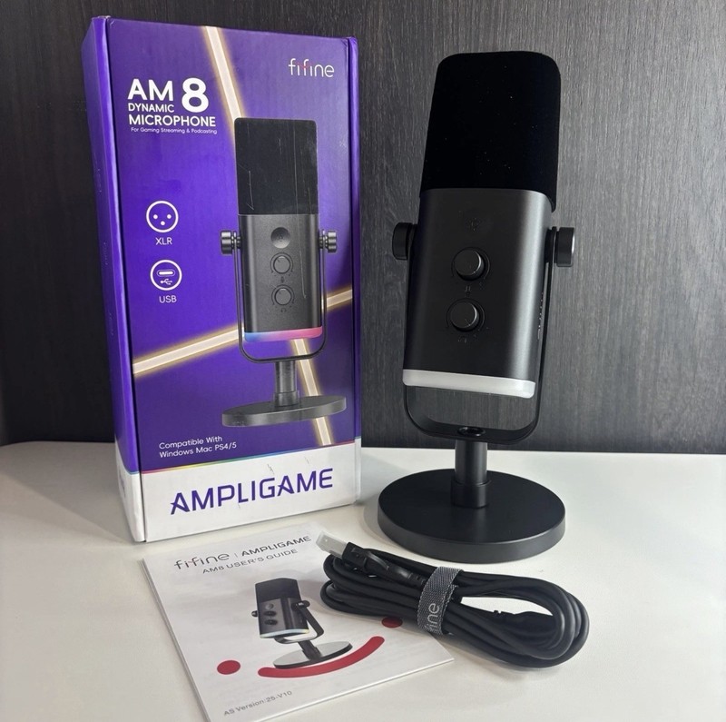 FIFINE Gaming Microphone AM8 XLR/USB Dynamic Gaming Streaming | UK Dispatch