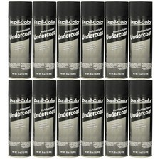 Duplicolor Uc101 Undercoating Paintable Rubberized Undercoat 16oz. Spray 12 Pack