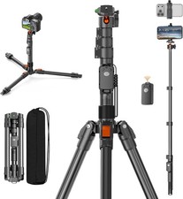 75 Aluminum Tripod with Remote - Perfect for Camera Smartphone Shooting