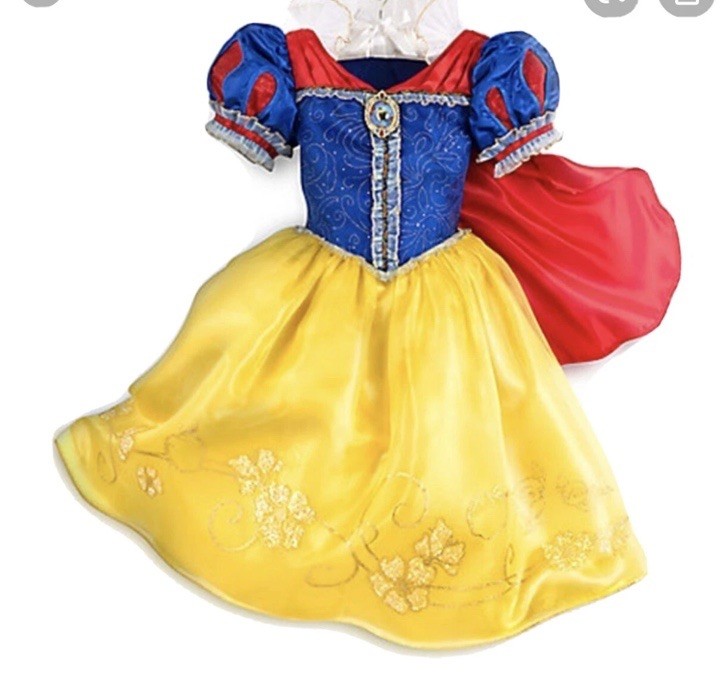 Disney Store Princess Snow White Dress Costume Girl Size 5/6 Halloween