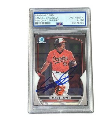 2023 Bowman Chrome - Prospect Autographs Samuel Basallo #CPA-SB