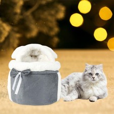 Winter Plush Pets Cage Comfortable Portable Pet Hanging Chest Bag for Bike