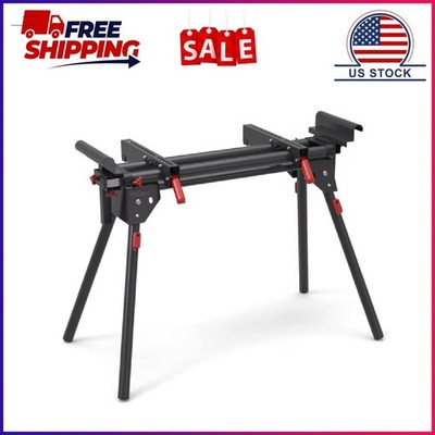 Hyper Tough Hyper Stack Heavy Duty 500-lb Miter Saw Stand, Supports 10' Boards