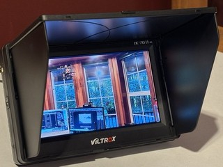 VILTROX DC 70 EX 4K 7 pollici fotocamera monitor campo video HDMI AV con cappuccio parasole
