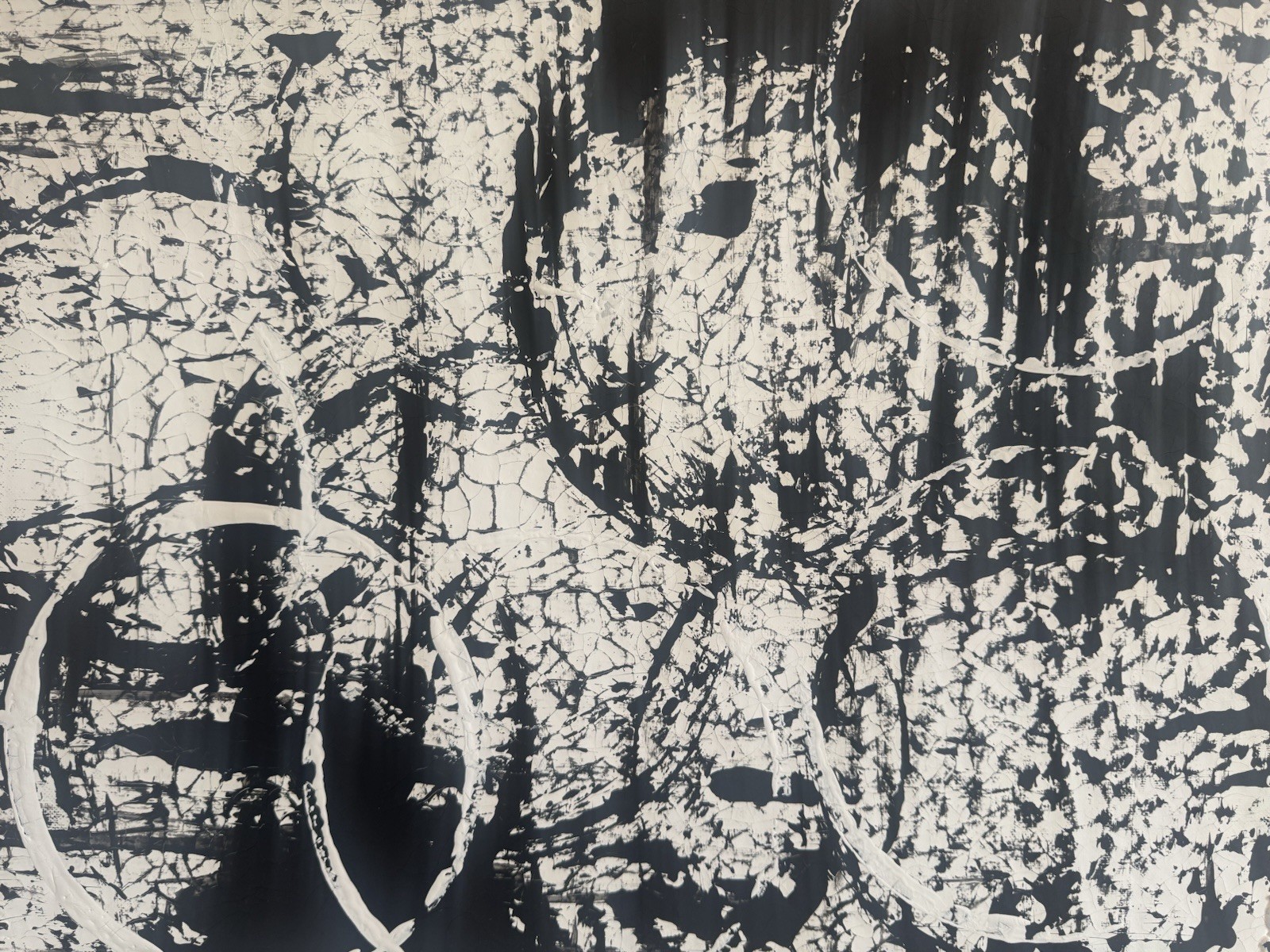 Black White Abstract Penthouse Loft Painting Industrial Minimalist Modern 