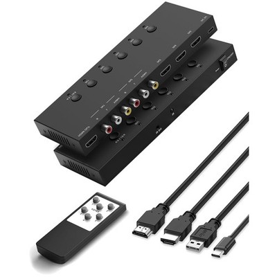 5-in-1 HDMI/AV Switcher - Support Full 3D & Dolby Vision
