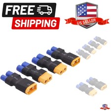4pcs No Wires Connector: XT60 XT-60 to EC3 Style Male Female Connector Adapte...