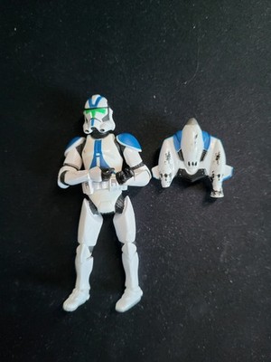 Star Wars ROTS Hasbro Clone Jettrooper BF2 501st Actionfigur (read description)