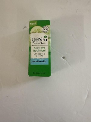Yes To Cucumbers Daily Eye Treatment 0.5 fl oz 15 mL Aloe Vera Sensitive Skin