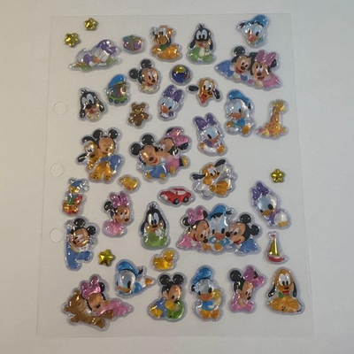 #ad #ad Disney Baby Mickey Friends Petit Drop Sticker Sheet Bee Killer Bee Clear File $80.75