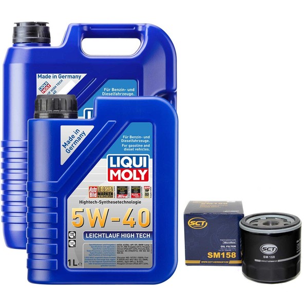 MotoröL Set 5W-40 Liqui Moly 6 Liter + ÖLfilter FüR Alfa Romeo Dacia Fiat Lancia-image