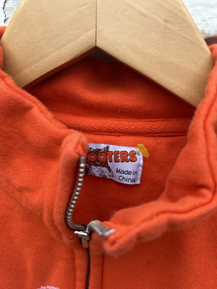 Hooters Sudadera Mujer Naranja Cremallera Uniforme Foto 2 de 4