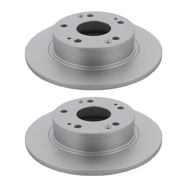 2 Bremsscheiben Voll Ø 260 Mm Triscan Bremsen-Expertise FüR Honda Accord-image