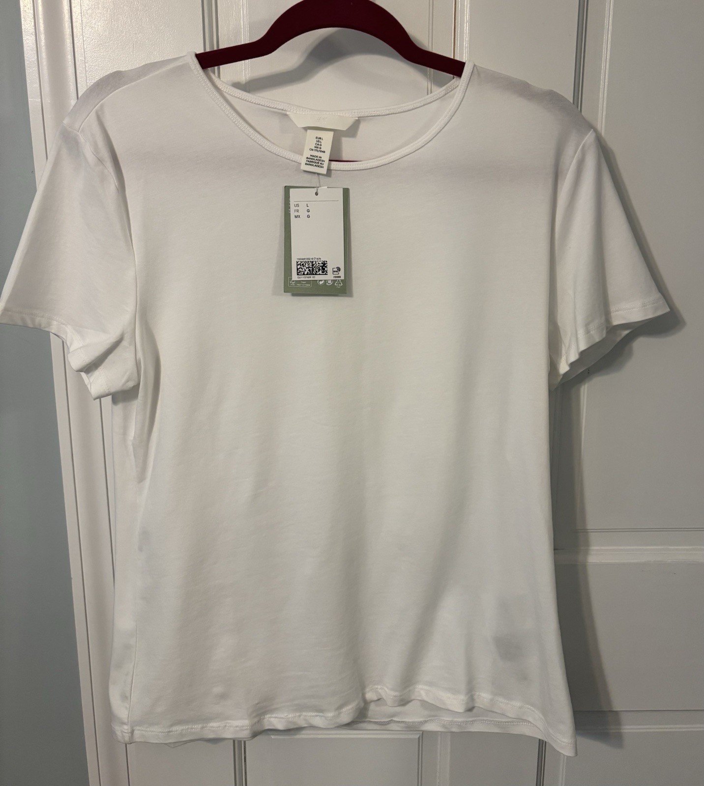 NWT H&M Classic White Women's TopCotton Large