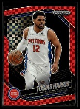 2024-25 Panini Prizm Black 95 Tobias Harris Detroit Pistons Red Power 30/75