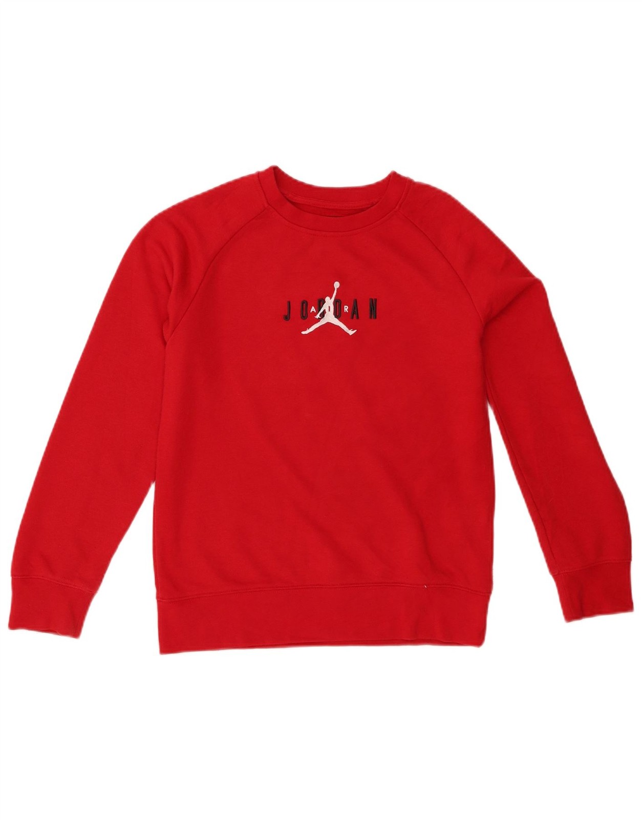 JORDAN Boys Graphic Sweatshirt Jumper 12-13 Years Large Red Cotton CA13