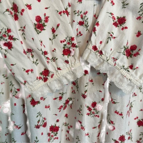 Victoria's Secret Vintage 90s Country Grannycore Long Flannel Floral Nightgown M - Picture 11 of 13