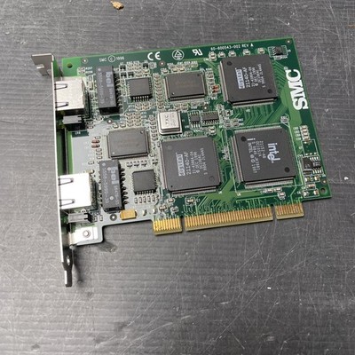 SMC EtherPower 9334BDT LAN Karte PCI Dual RJ45 Ethernet 100 Mbit (K64-14)