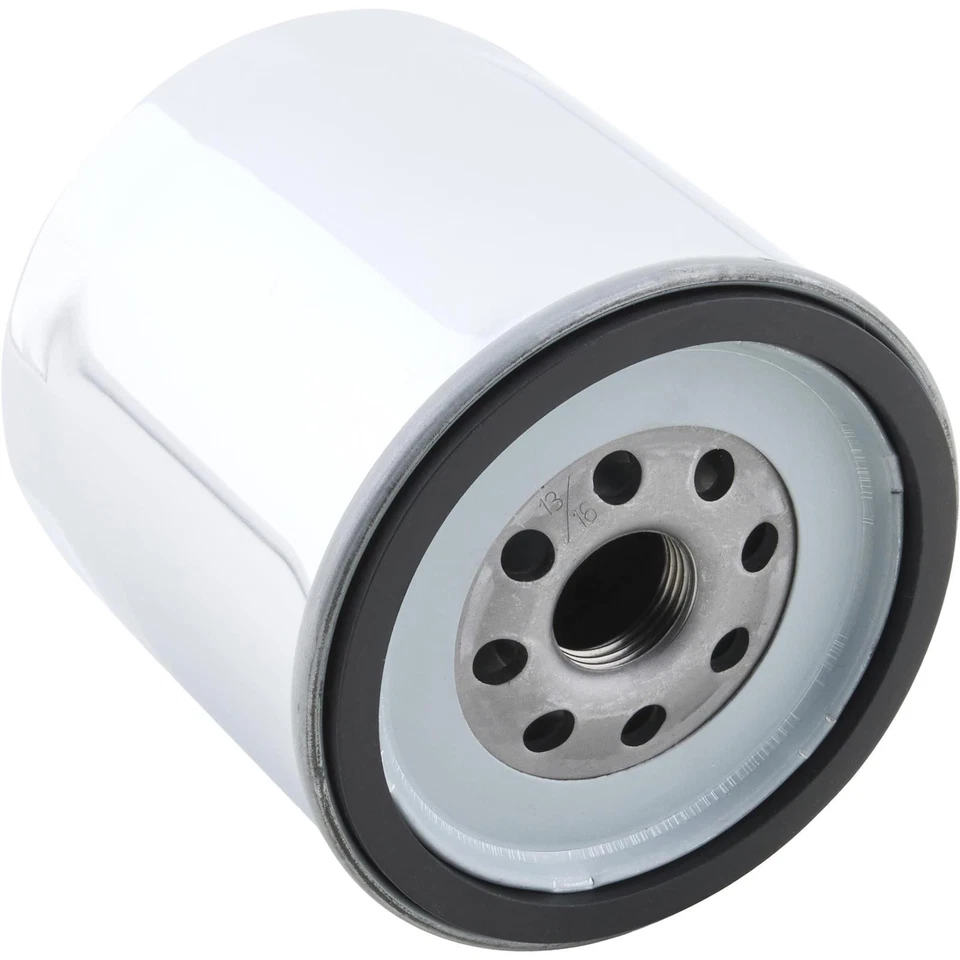 Short Chrome Oil Filter, Fits Chevy - Image 2 of 4