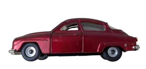Dinky Toys Saab 96 Red Vintage Model Car Collectible Diecast