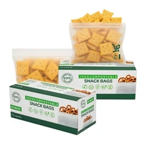 FPN- Snack Bags, BPA Free, Biodegradable, Plastic Storage bags 1 Gallon 50 CT