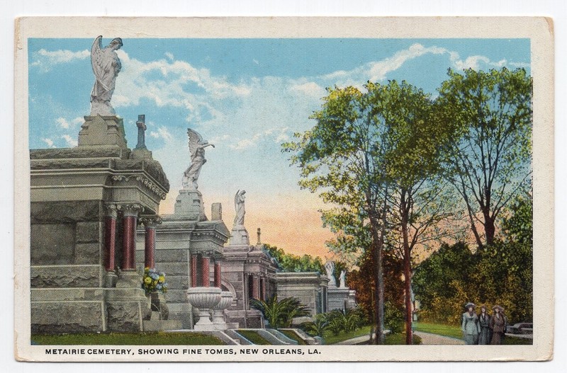 1920s? WB - CLOSEOUT - Tombs, Metairie Cemetery - New Orleans, Louisiana