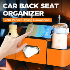 Car Seat Back Organizer Waterproof Storage Bag Tissue Holder with Hooks
