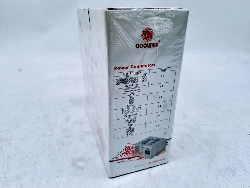 CoolMax CM-SERIES 300 Watt 80mm Micro ATX Power Supply - Image 4 of 4